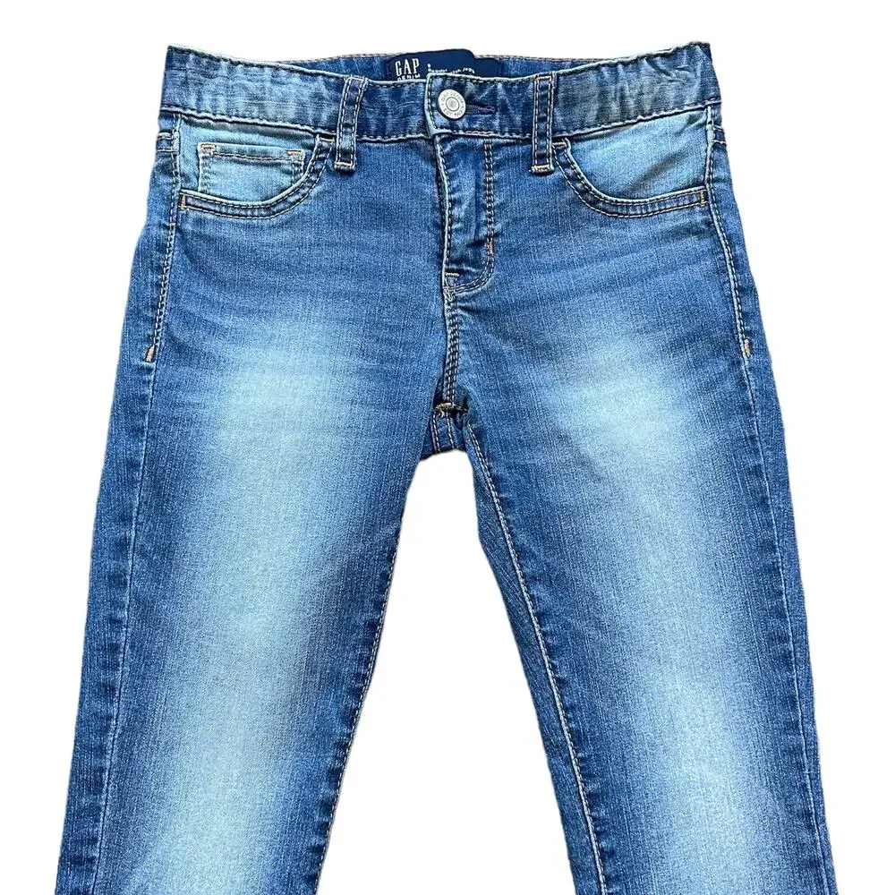Girls 8 Regular GAP High Stretch Jegging Ankle Denim Jeans Adjustable
